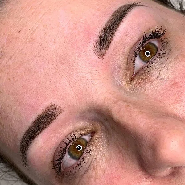 Combination brows result — bold defined brows